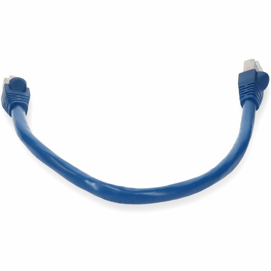 AddOn 7ft RJ-45 (Male) to RJ-45 (Male) Blue Snagless Cat6A STP PVC Copper Patch Cable