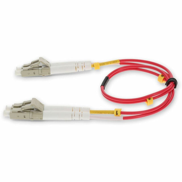 AddOn 3m LC (Male) to LC (Male) Red OM3 Duplex Plenum-Rated Fiber Patch Cable