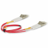 AddOn 3m LC (Male) to LC (Male) Red OM3 Duplex Plenum-Rated Fiber Patch Cable