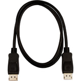V7 DisplayPort 1.4 Cable 32.4 Gbps 8K UHD 1m/3.3ft Black