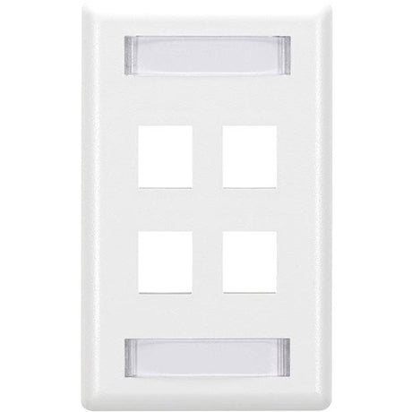 Black Box GigaStation2 4 Socket Network Faceplate