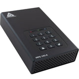 Apricorn Aegis Padlock DT FIPS ADT-3PL256F-18TB 18 TB Desktop Hard Drive - External - Black - TAA Compliant