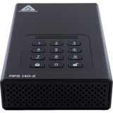 Apricorn Aegis Padlock DT FIPS ADT-3PL256F-18TB 18 TB Desktop Hard Drive - External - Black - TAA Compliant