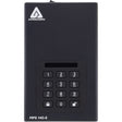 Apricorn Aegis Padlock DT FIPS ADT-3PL256F-18TB 18 TB Desktop Hard Drive - External - Black - TAA Compliant