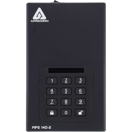 Apricorn Aegis Padlock DT FIPS ADT-3PL256F-18TB 18 TB Desktop Hard Drive - External - Black - TAA Compliant