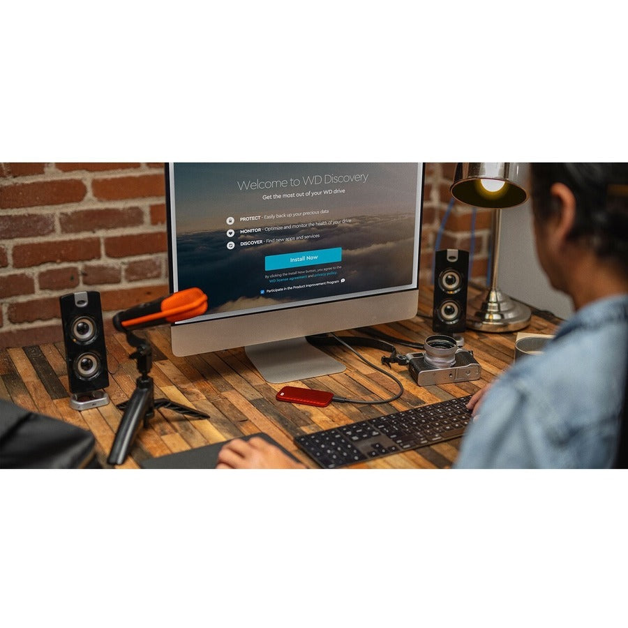 WD My Passport WDBAGF0020BRD-WESN 2 TB Portable Solid State Drive - External - Red