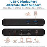 Eaton Tripp Lite Series 2-Port USB-C KVM Dock - 4K HDMI, USB 3.2 Gen 1, USB-A Hub, Remote Selector, 85W PD Charging, Black, TAA