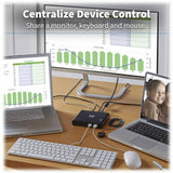 Eaton Tripp Lite Series 2-Port USB-C KVM Dock - 4K HDMI, USB 3.2 Gen 1, USB-A Hub, Remote Selector, 85W PD Charging, Black, TAA