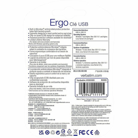 16GB Ergo USB Flash Drive - Black