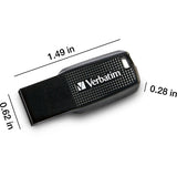 VERBATIM 64GB ERGO USB BLACK