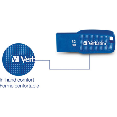 Verbatim 32GB Ergo USB 3.0 Flash Drive - Blue