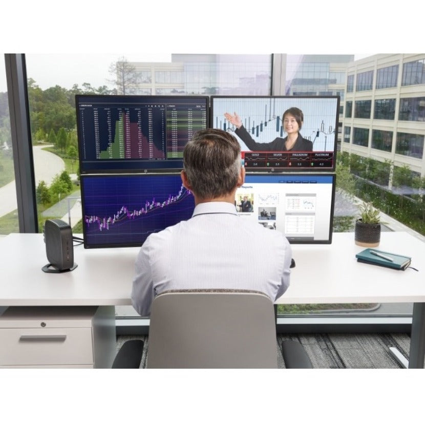 HP t740 Thin Client Ryzen V1756B Quad-core (4 Core) 3.25 GHz - TAA Compliant