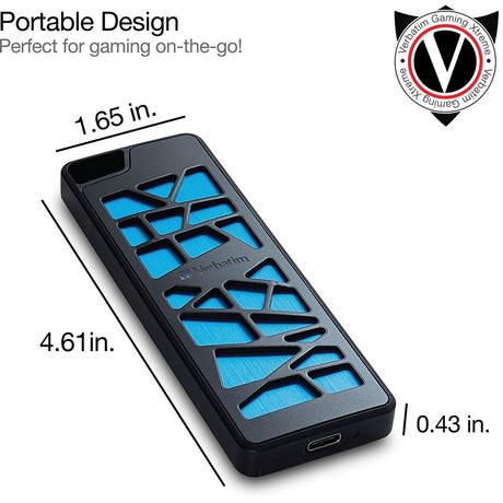 Verbatim 256GB VGX1000 Gaming PCIe NVMe External SSD