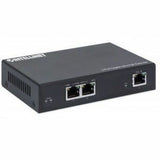 Intellinet 2-Port Gigabit Ultra PoE Extender, Adds up to 100 m (328 ft.) to PoE Range, PoE Power Budget 60 W, Two PSE Ports with 30 W Output Each, IEEE 802.3bt/at/af Compliant, Metal Housing