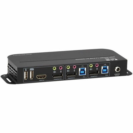 Eaton Tripp Lite Series 2-Port DisplayPort/USB KVM Switch - 4K 60 Hz, HDR, HDCP 2.2, IR, DP 1.4, USB Sharing, USB 3.0 Cables