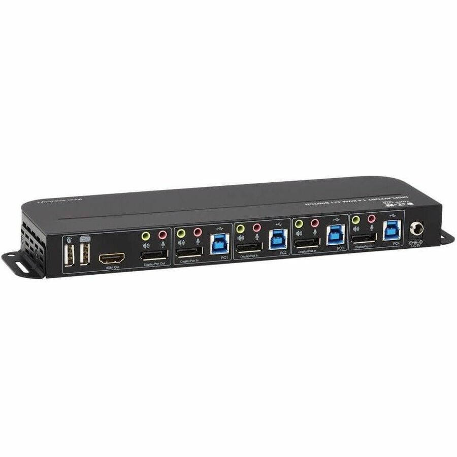 Eaton Tripp Lite Series 4-Port DisplayPort/USB KVM Switch - 4K 60 Hz, HDR, HDCP 2.2, IR, DP 1.4, USB Sharing