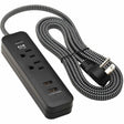 Eaton Tripp Lite Series 2-Outlet Surge Protector with 2 USB Ports (2.1A Shared) - 6 ft. Cord, 5-15P Plug, 450 Joules, Black