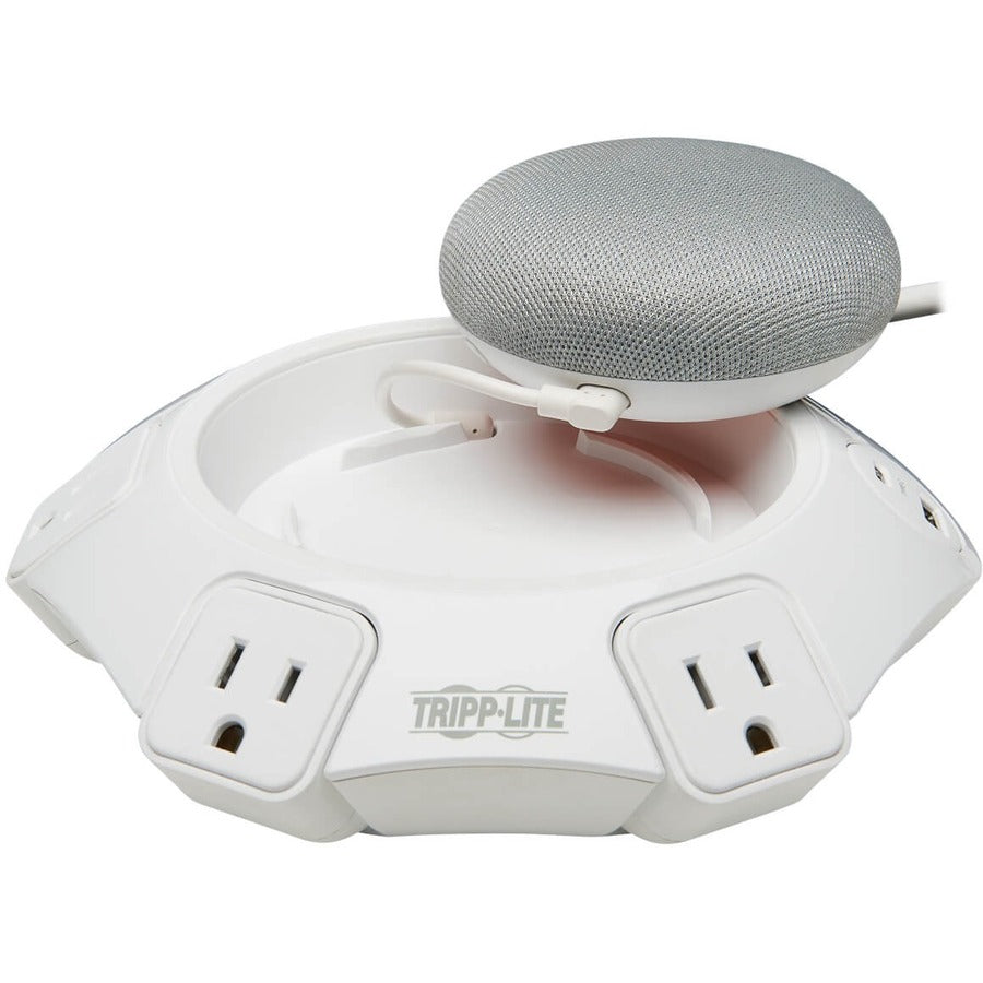 Eaton Tripp Lite Series Conference Power Surge Protector - 4 NEMA 5-15R Outlets, USB-C & 3 USB-A Ports, Micro-USB, 8 ft. Cord