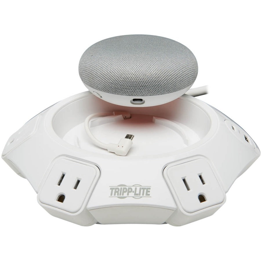 Eaton Tripp Lite Series Conference Power Surge Protector - 4 NEMA 5-15R Outlets, USB-C & 3 USB-A Ports, Micro-USB, 8 ft. Cord