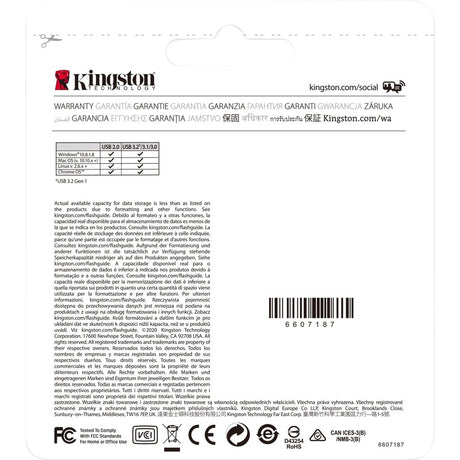 Kingston DataTraveler Kyson 256GB USB 3.2 (Gen 1) Type A Flash Drive