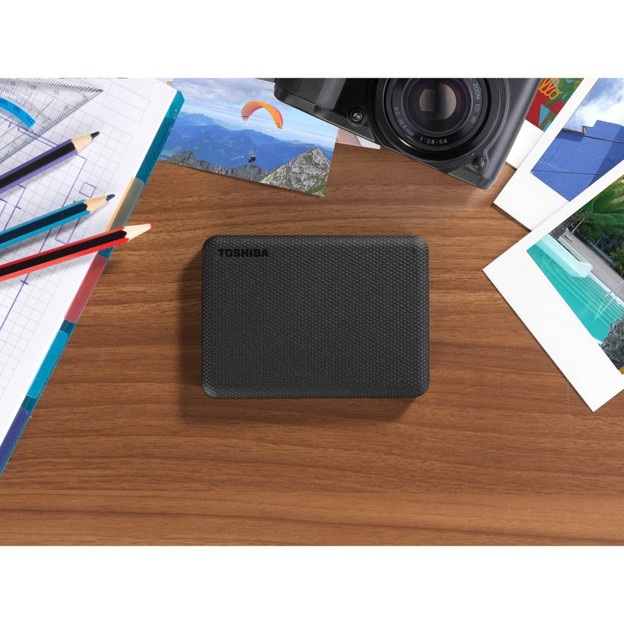 Toshiba Canvio Advance HDTCA10XK3AA 1 TB Portable Hard Drive - External - Black