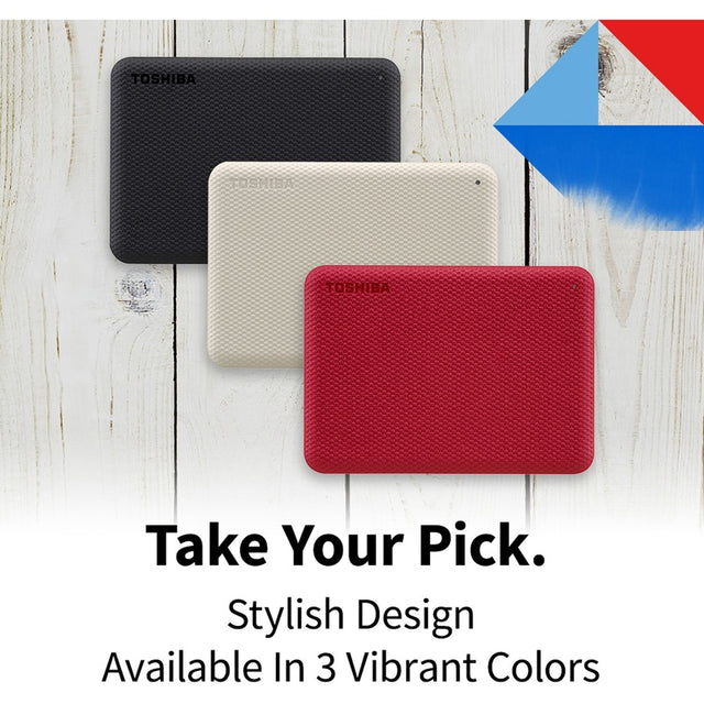 Toshiba Canvio Advance HDTCA40XK3CA 4 TB Portable Hard Drive - External - Black