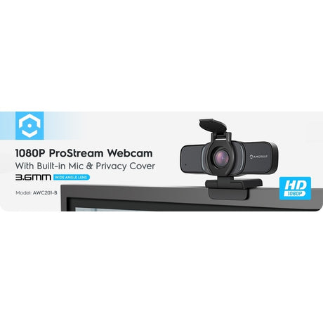 Amcrest AWC205 Webcam - 30 fps - Black - USB 2.0 - 1 Pack(s)