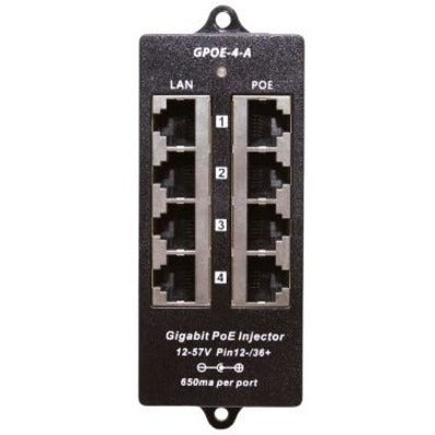 POE INJECTOR - 4 PORT