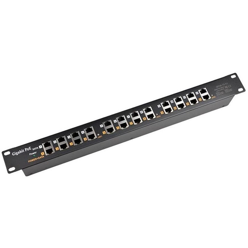 POE INJECTOR 12 PORT GIGABIT