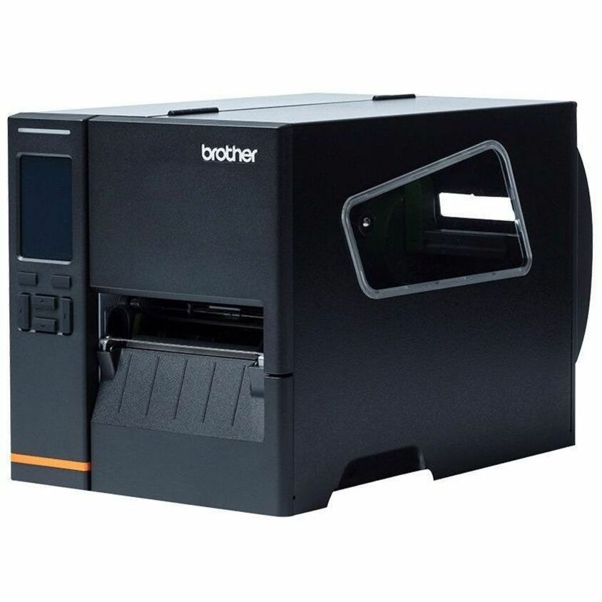 Brother TJ-4021TN Desktop Direct Thermal/Thermal Transfer Printer - Monochrome - Label/Receipt Print - USB - Serial - Black