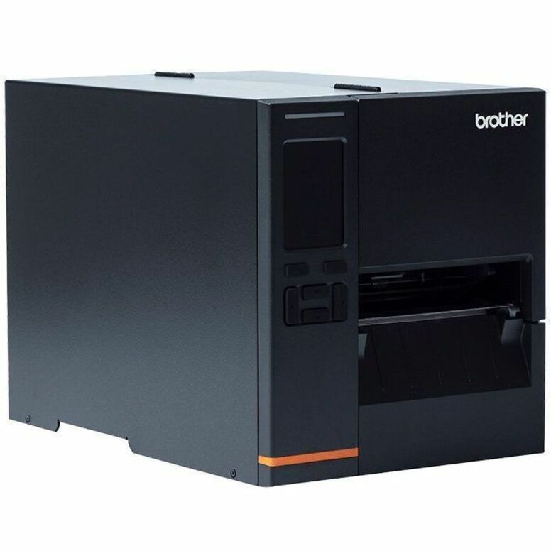 Brother TJ-4021TN Desktop Direct Thermal/Thermal Transfer Printer - Monochrome - Label/Receipt Print - USB - Serial - Black