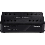 TRENDnet Ethernet Over Coax Adapter, Backward Compatible with MoCA 2.0, Gigabit LAN Port, Supports Net Throughput Up to 1Gbps, Supports Up to 16 Nodes On One Network, Black, TMO-311C