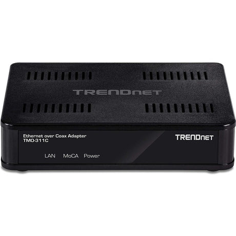 TRENDnet Ethernet Over Coax Adapter, Backward Compatible with MoCA 2.0, Gigabit LAN Port, Supports Net Throughput Up to 1Gbps, Supports Up to 16 Nodes On One Network, Black, TMO-311C