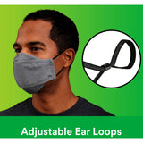 12 5PK ADJUSTABLE GRAY CLOTH