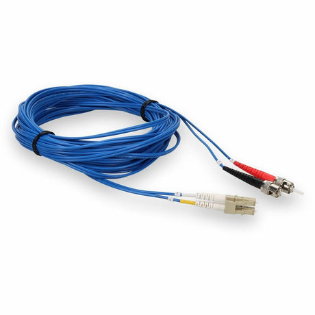AddOn 3m LC (Male) to ST (Male) Blue OM4 Duplex Fiber OFNR (Riser-Rated) Patch Cable