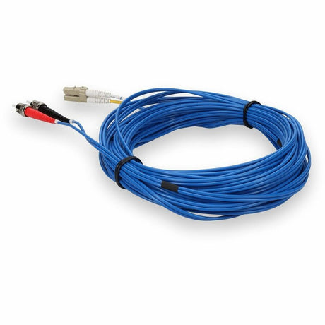 AddOn 3m LC (Male) to ST (Male) Blue OM4 Duplex Fiber OFNR (Riser-Rated) Patch Cable