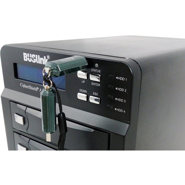 Buslink CipherShield 256-bit AES USB 3.0/eSATA 4-bay RAID Encrypted External Hard Drive