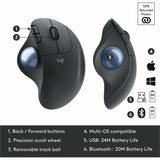 Logitech ERGO M575 Wireless Trackball Mouse - Easy Thumb Control, Precision and Smooth Tracking, Black