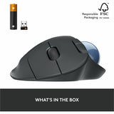 Logitech ERGO M575 Wireless Trackball Mouse - Easy Thumb Control, Precision and Smooth Tracking, Black