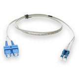 AddOn 3m LC (Male) to SC (Male) Gray OS2 Duplex Fiber OFNR (Riser-Rated) Patch Cable