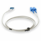 AddOn 3m LC (Male) to SC (Male) Gray OS2 Duplex Fiber OFNR (Riser-Rated) Patch Cable