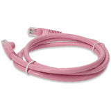 AddOn 8ft RJ-45 (Male) to RJ-45 (Male) Pink Cat6 UTP PVC Copper Patch Cable