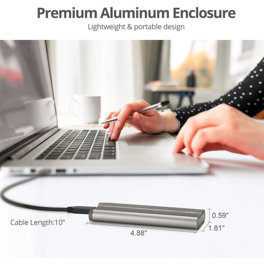 USB 3.2 Gen 2x2 Type-C M.2 PCIe NVMe SSD Enclosure