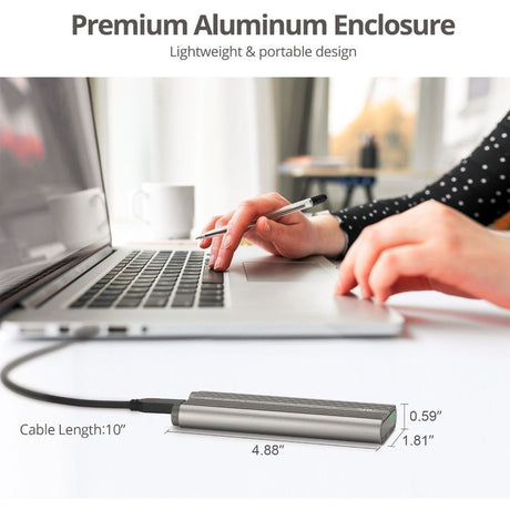 USB 3.2 Gen 2x2 Type-C M.2 PCIe NVMe SSD Enclosure