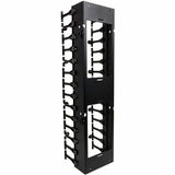 2 POST RACK 25U BLACK