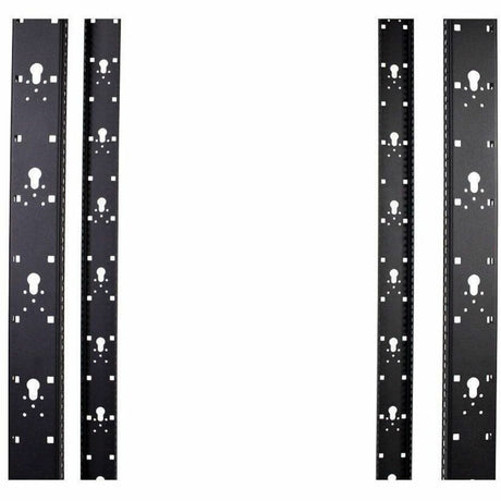 2 POST RACK 25U BLACK
