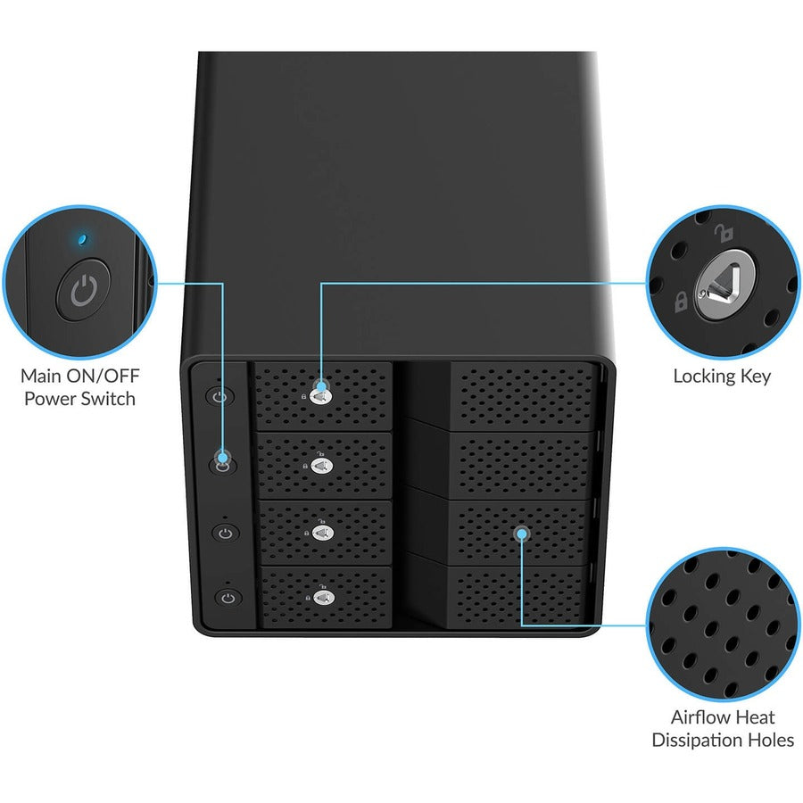 USB 3.2 4-BAY 3.5 SATA HARD