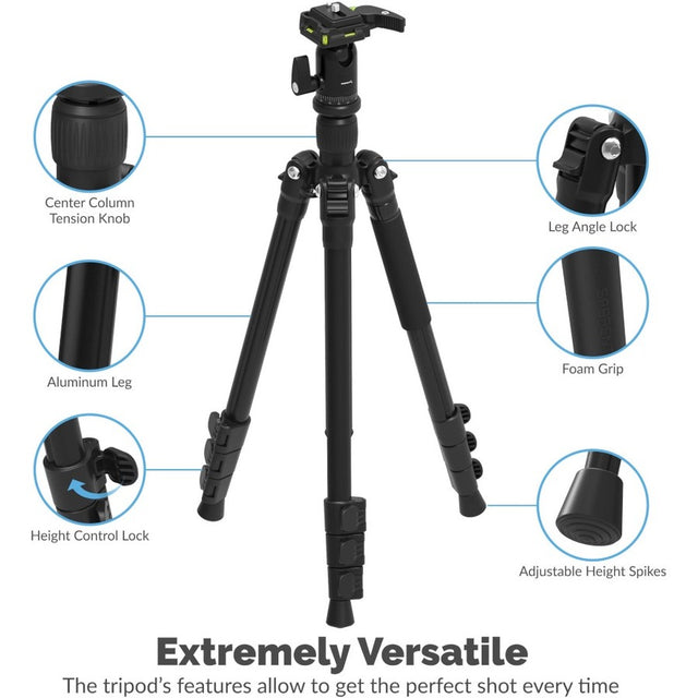 56 INCH TRIPOD. 360 DEGREE