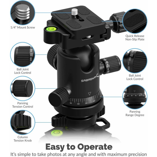 62 INCH TRIPOD. 360 DEGREE