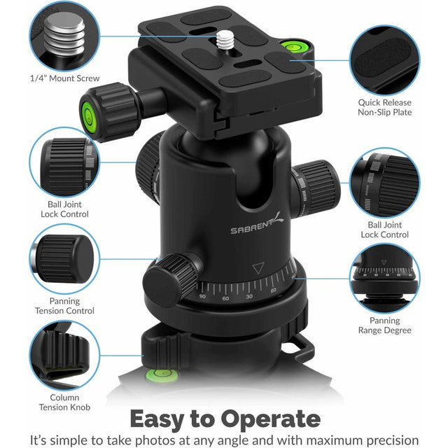 69 INCH TRIPOD. 360 DEGREE